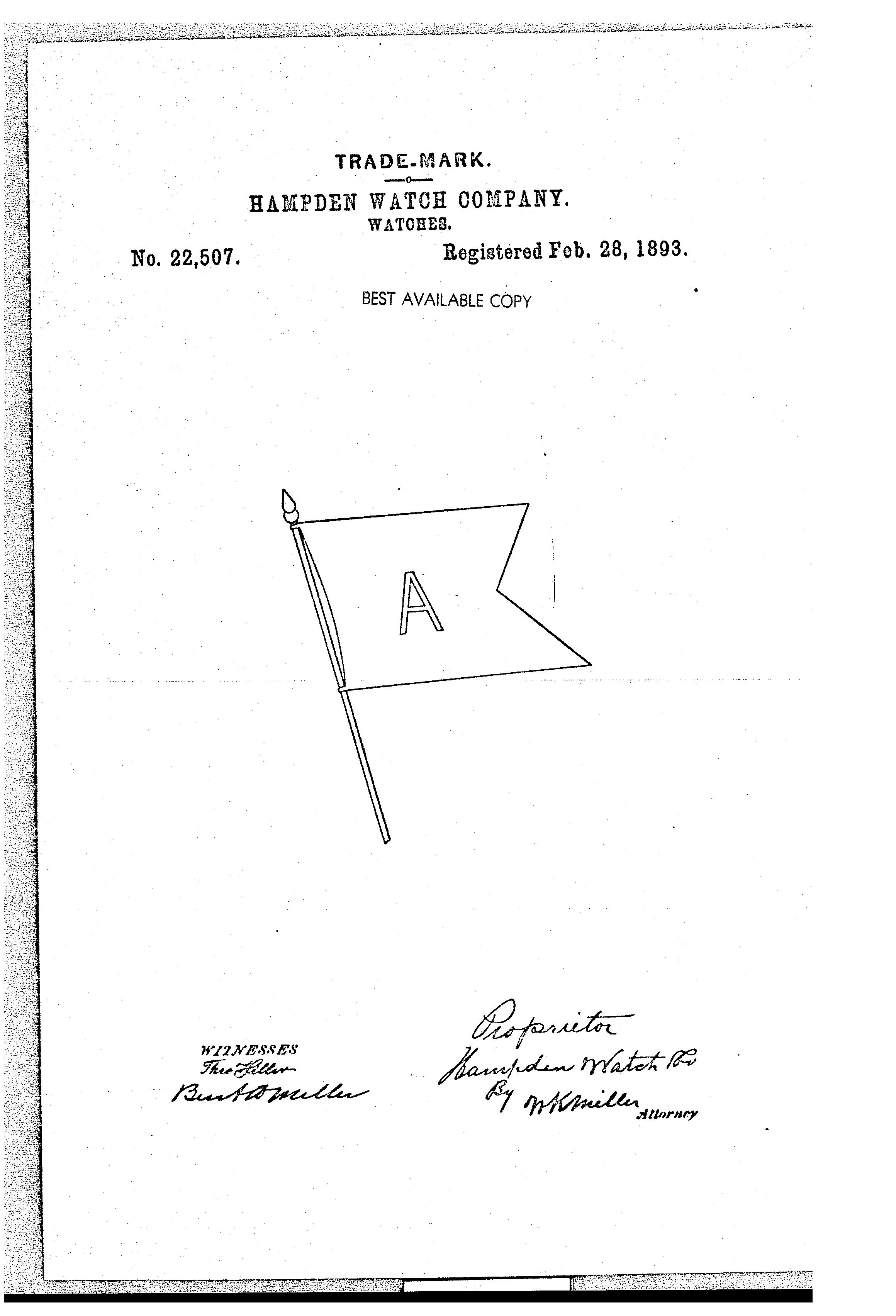 A In Flag