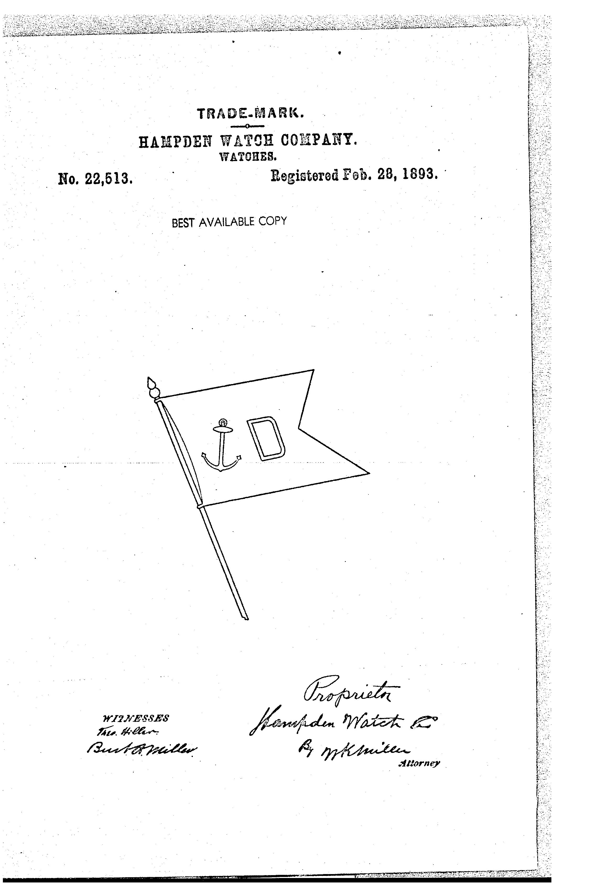 Anchor D In Flag
